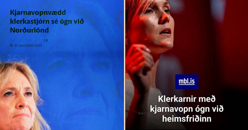 Vestræn afstaða gegn Íran eftir einni forskrift